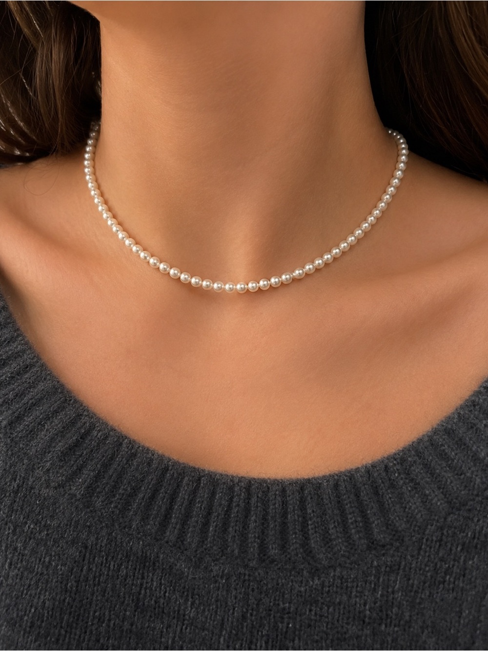 Faux Pearl Necklace